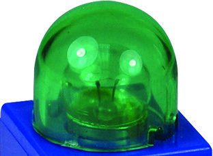 7050-W10-I1G afdekkap lamp groen