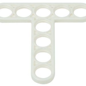 7388-W10-G1W T-vorm platte staaf 5 gaten