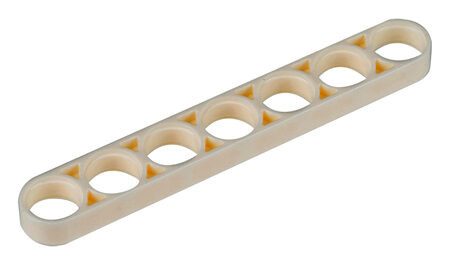 7404-W10-C3W Korte plattestaaf 7 gaten