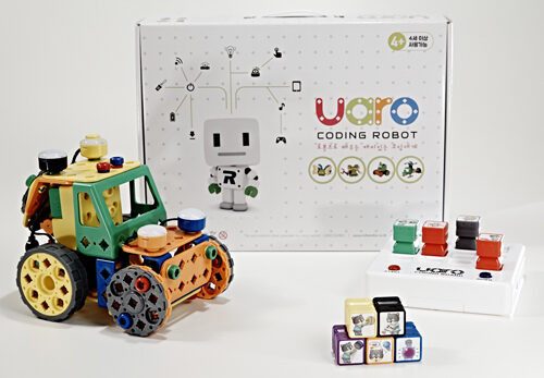 UARO 4 Coderen met bluetooth en tablet